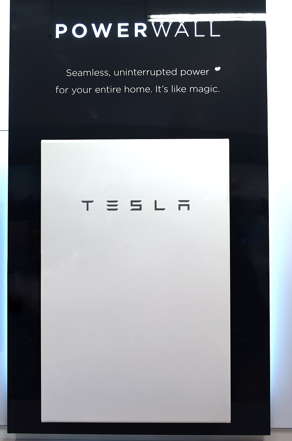 A Tesla Powerwall home battery